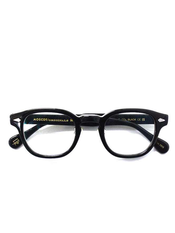 (MOSCOT) LEMTOSH ブラック メガネ アイウェア