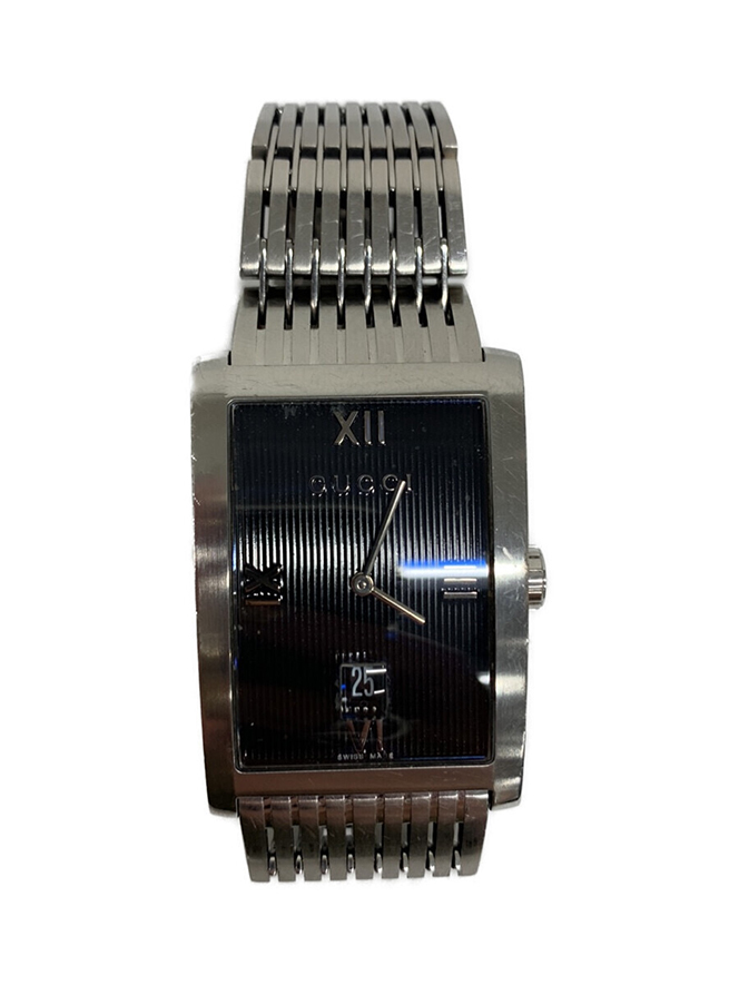 腕時計 クオーツ Gメトロ グレー文字盤 デイト 8600M シルバー