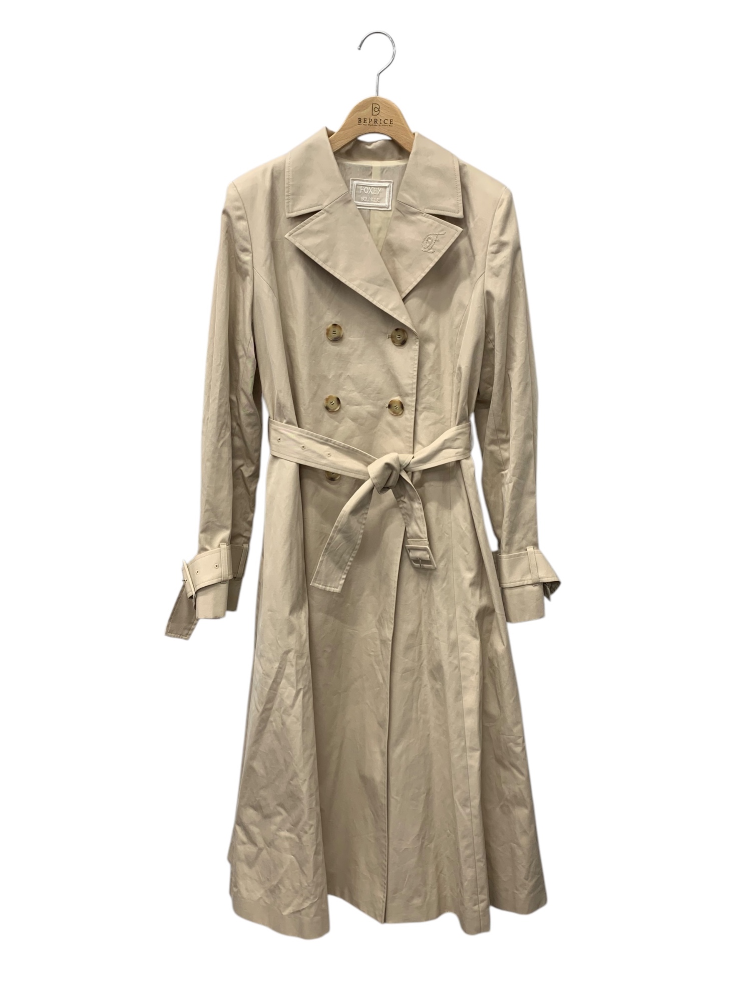 Coat Evette 43367 トレンチコート 42 ベージュ ダブルブレスト
