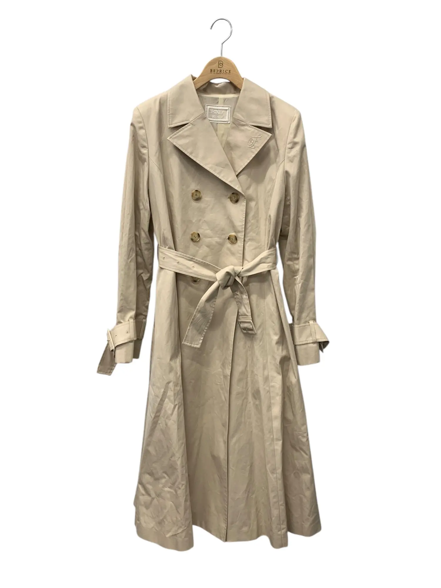 Coat Evette 43367 トレンチコート 42 ベージュ ダブルブレスト
