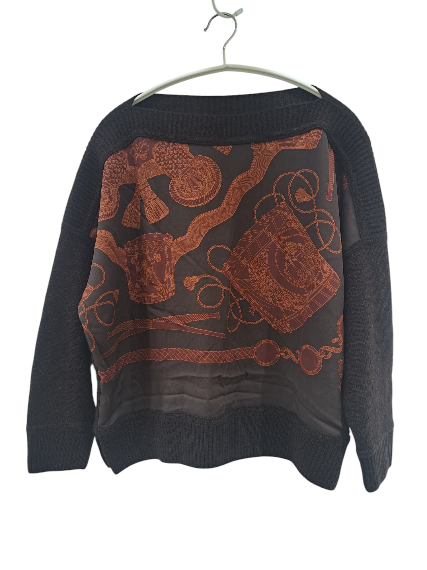 レタンブール フィネス 3H2833D1 ニット 38 ブラウン シルク カシミヤ 23AW