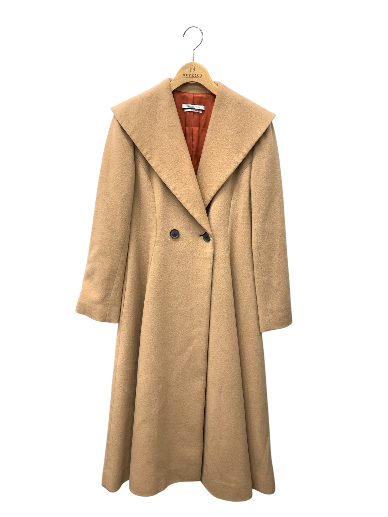 CASHMERE W BUTTON COAT 38940 コート 38 ベージュ