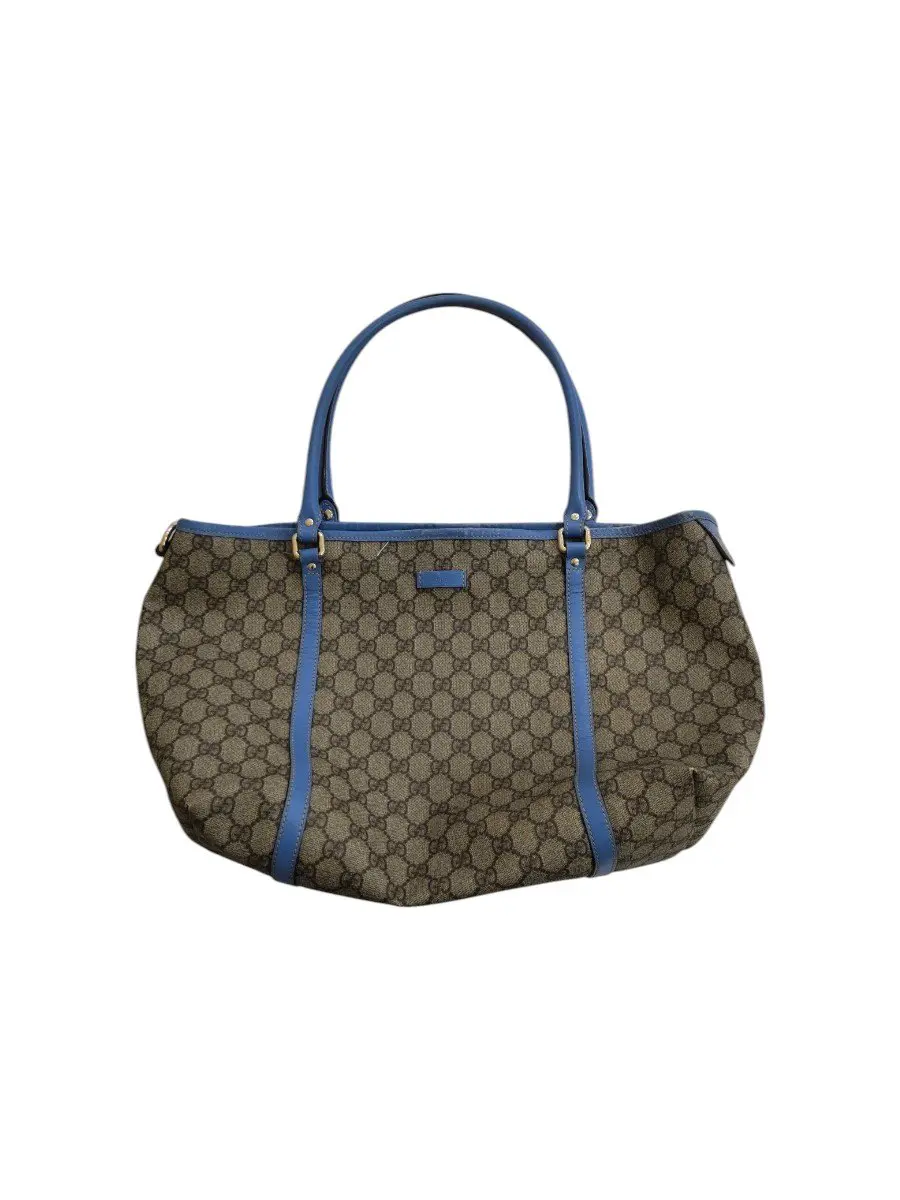 【極美品】オールドグッチ プラス トートバッグ GGスプリーム シェリー 紺 GUCCI グッチ GGスプリーム オールドグッチ シェリーライン
