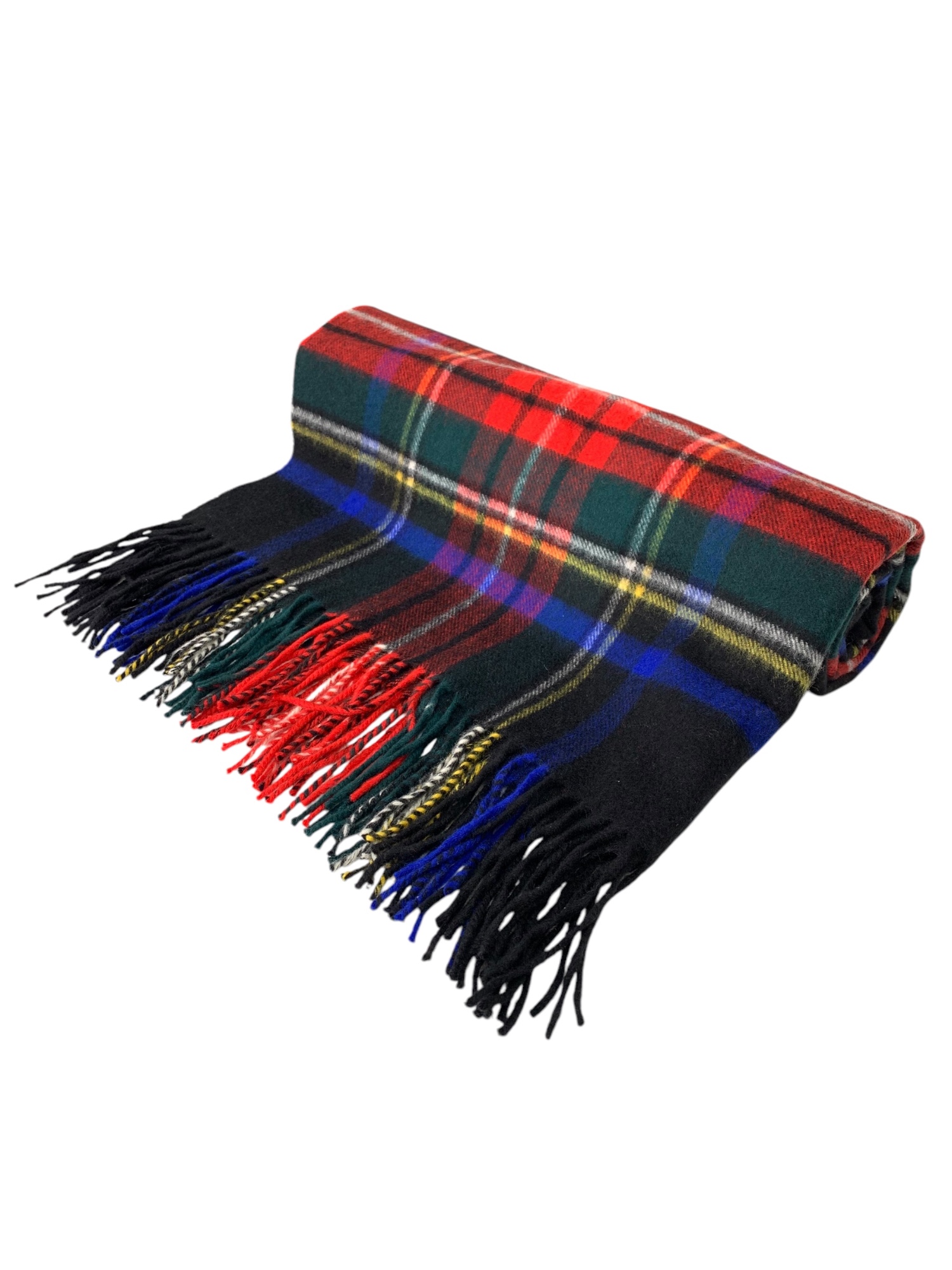 WA000056KU032400 ストール レッド タータンチェック カシミヤ 大判 190cm×70cm