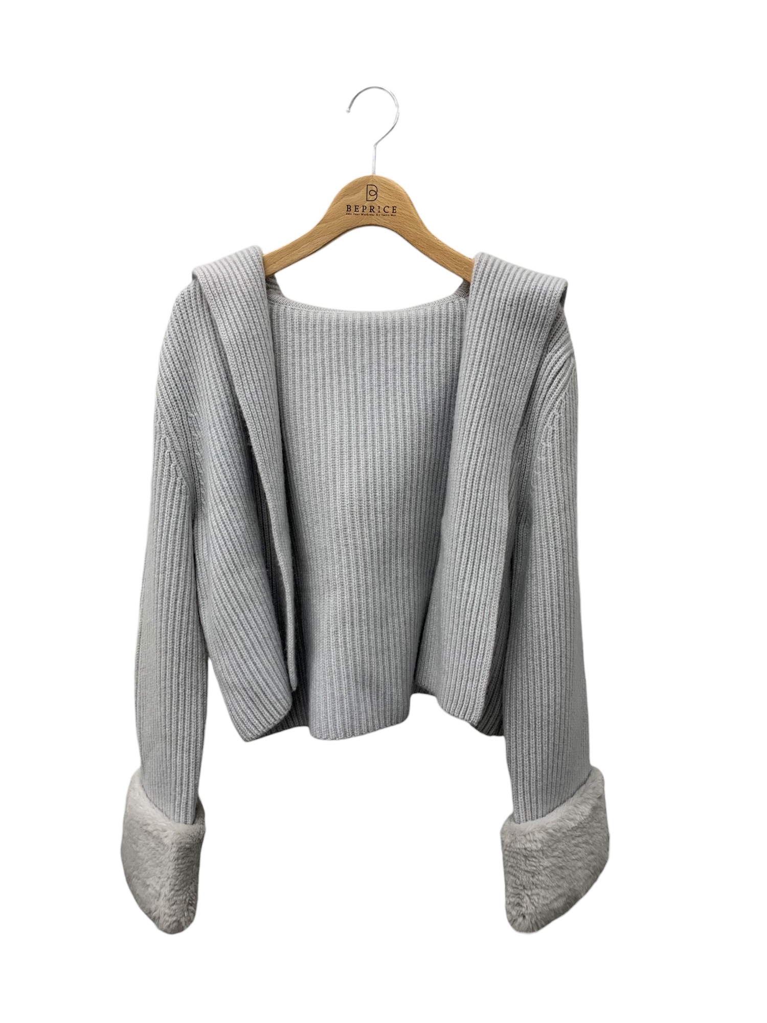 42308 ジャケット 42 ブルー Knit Jacket Humming