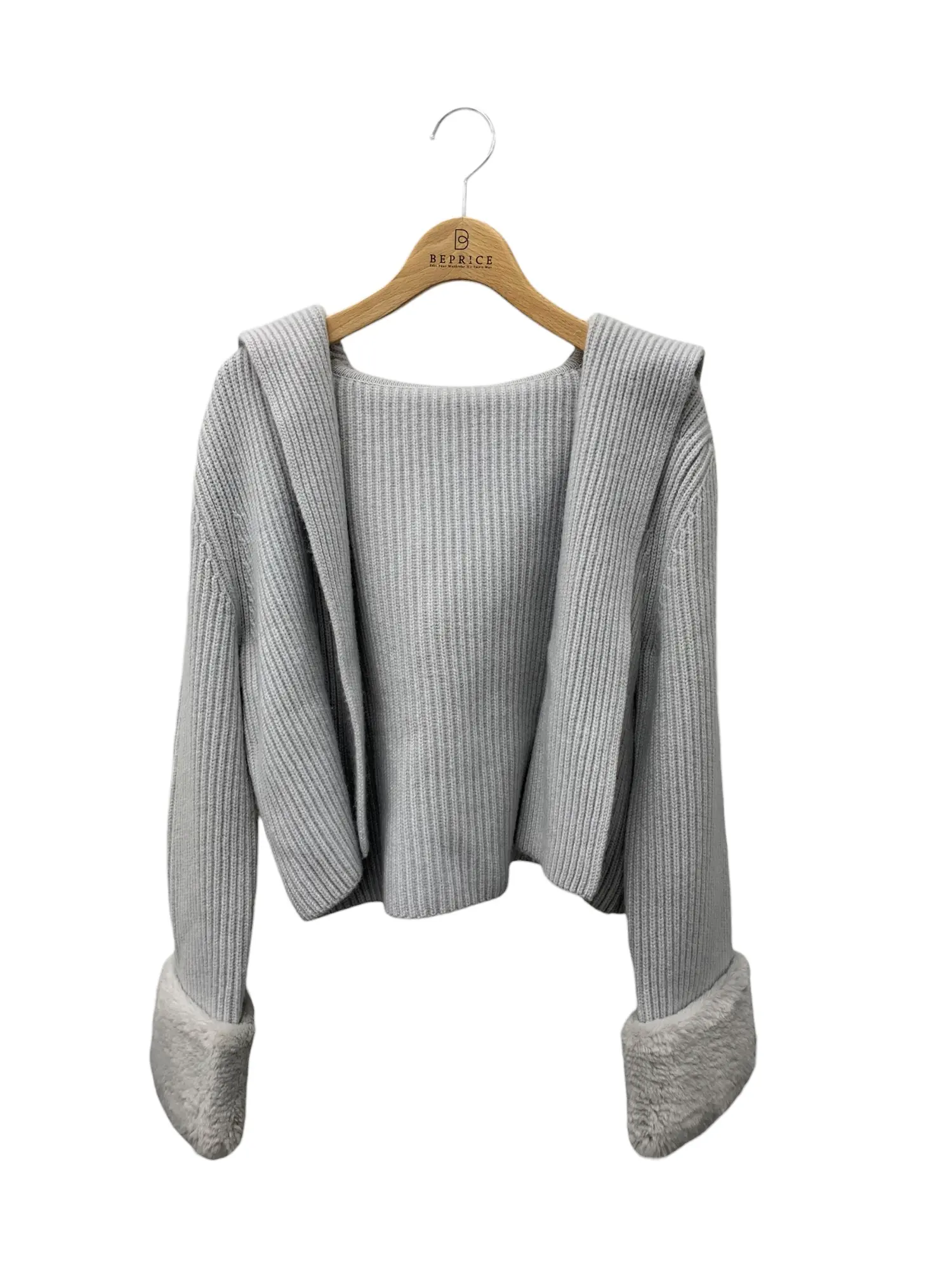 42308 ジャケット 42 ブルー Knit Jacket Humming