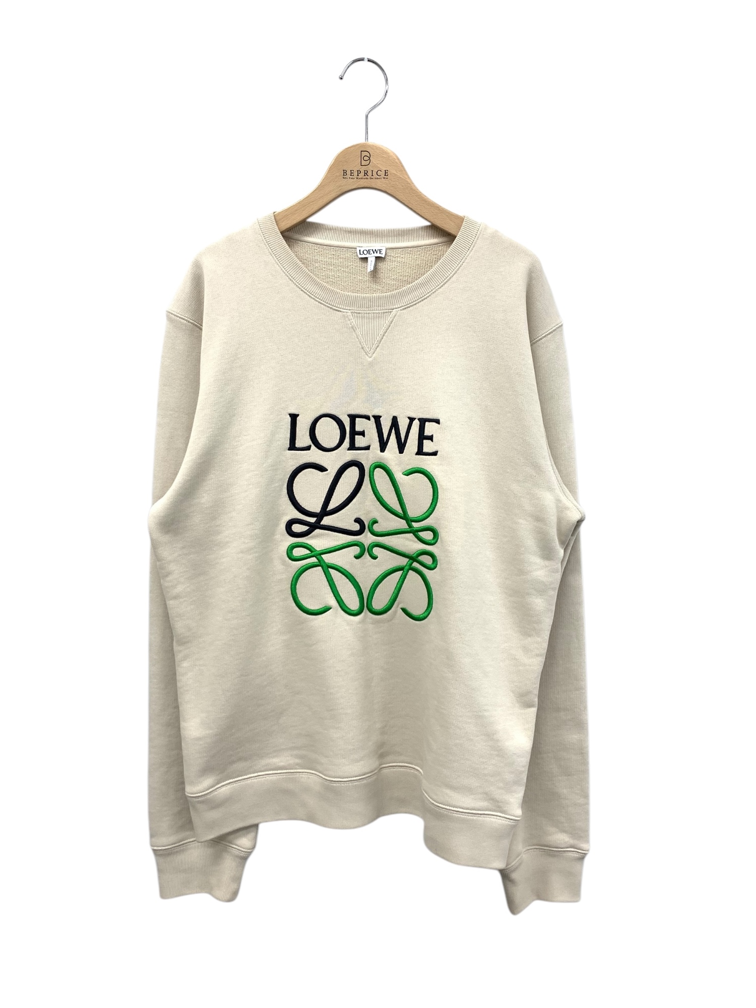 H526Y24X10 ANAGRAM SWEAT スウェット ベージュ アナグラム ロゴ 刺繍
