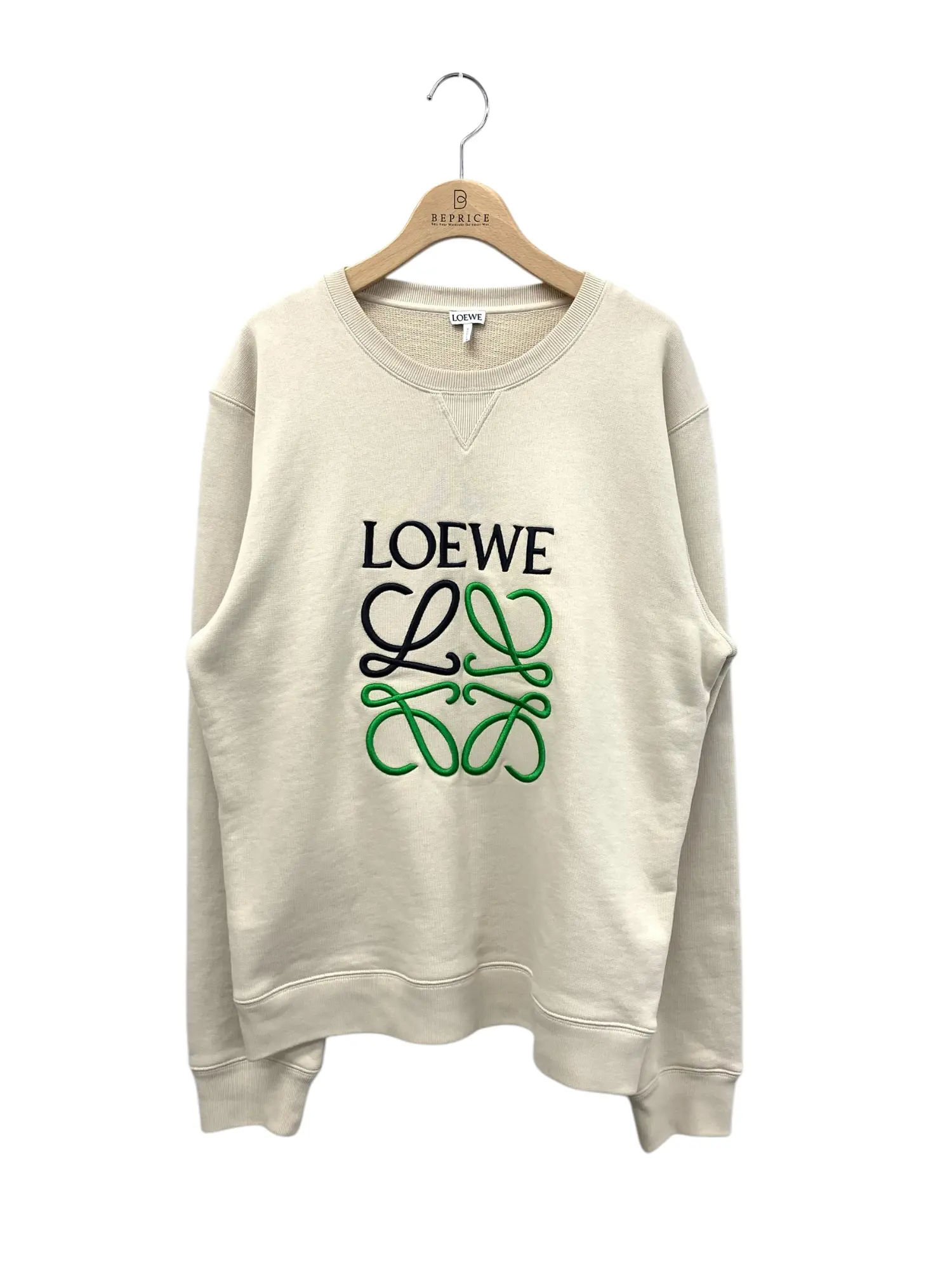 H526Y24X10 ANAGRAM SWEAT スウェット ベージュ アナグラム ロゴ 刺繍