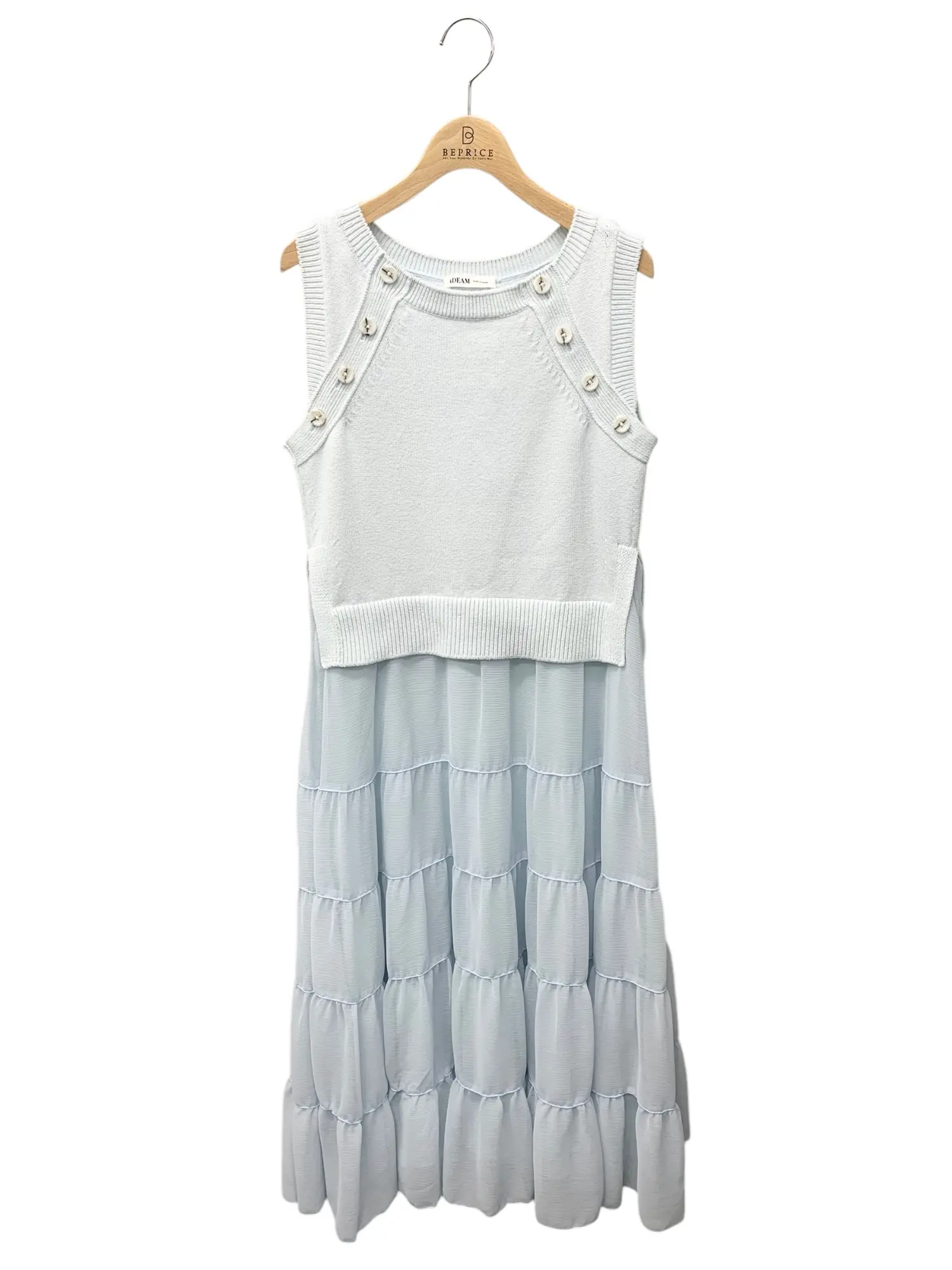 Tabi Knit Dress 43416 ワンピース S ブルー