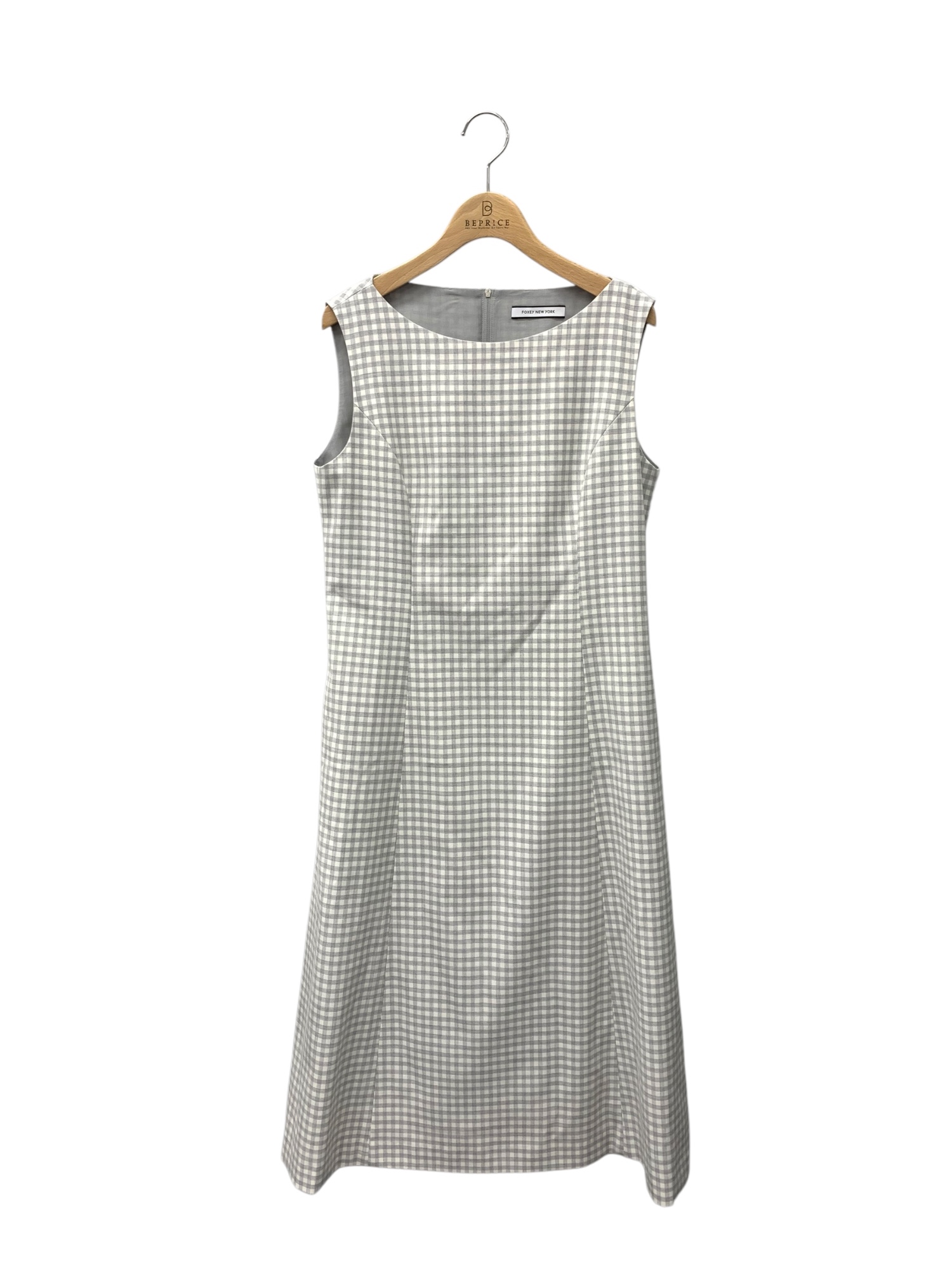 Dress “Lush” 44979 ワンピース 42 グレー ギンガムチェック